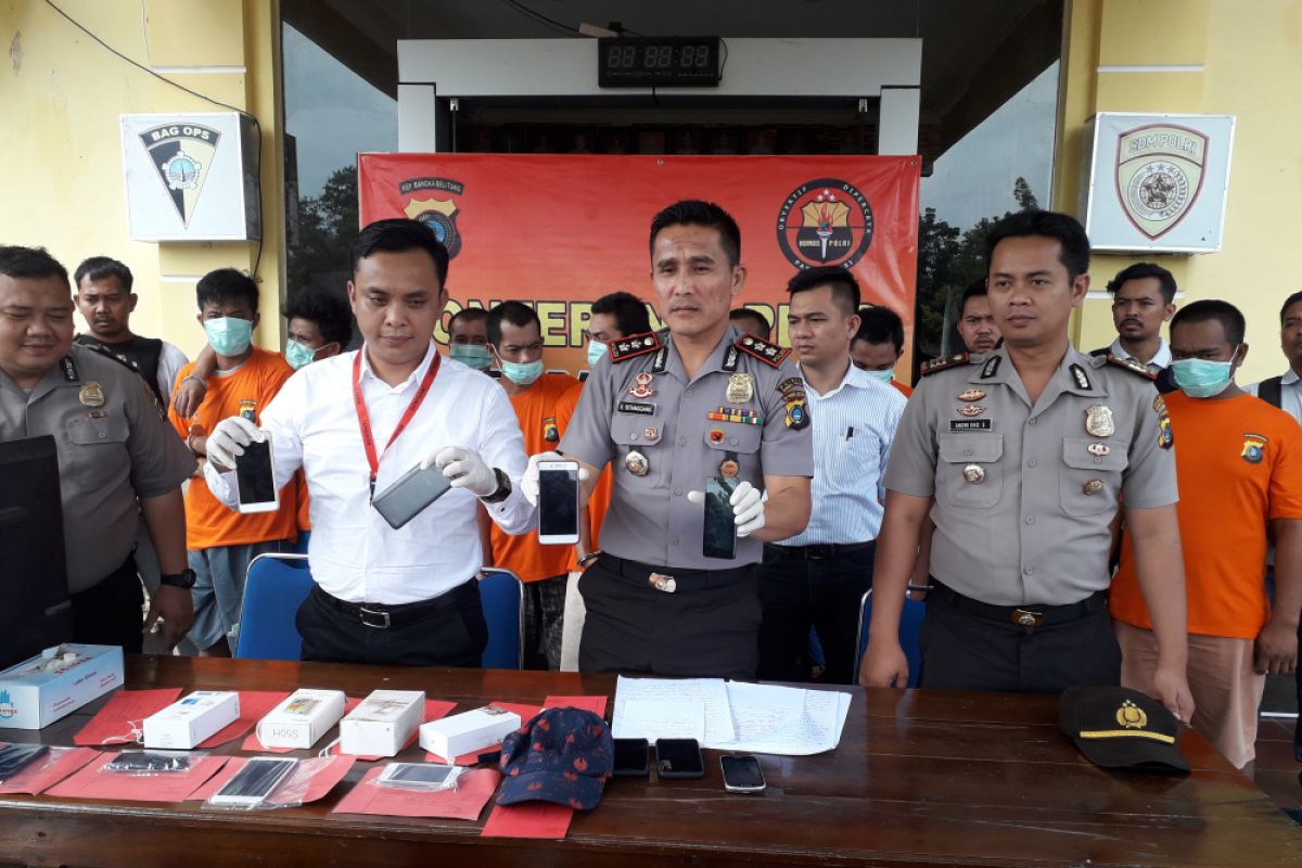 Polres Bangka Tengah tangkap 10 pelaku kriminal