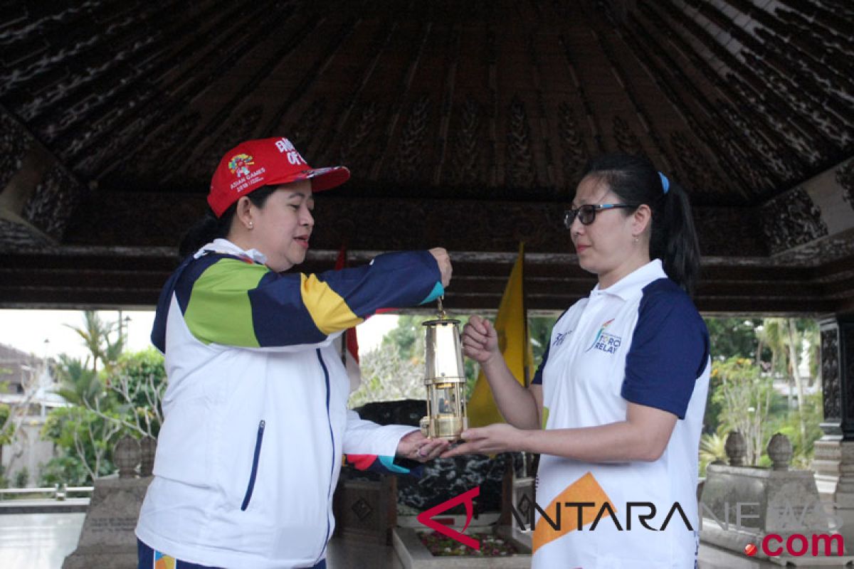 Kirab obor Asian Games singgah di makam Bung Karno, ini kata Puan