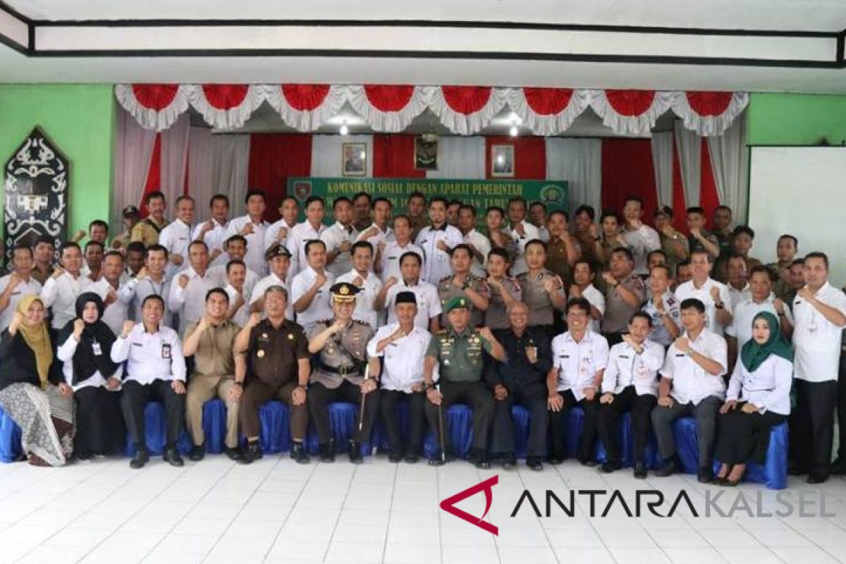 Sinergitas TNI dan Pemkab HSS sukseskan program pemerintahan