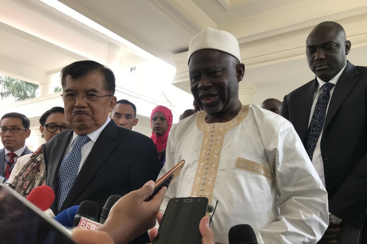 Sambut Wapres Gambia, Wapres bahas KTT OKI 2019