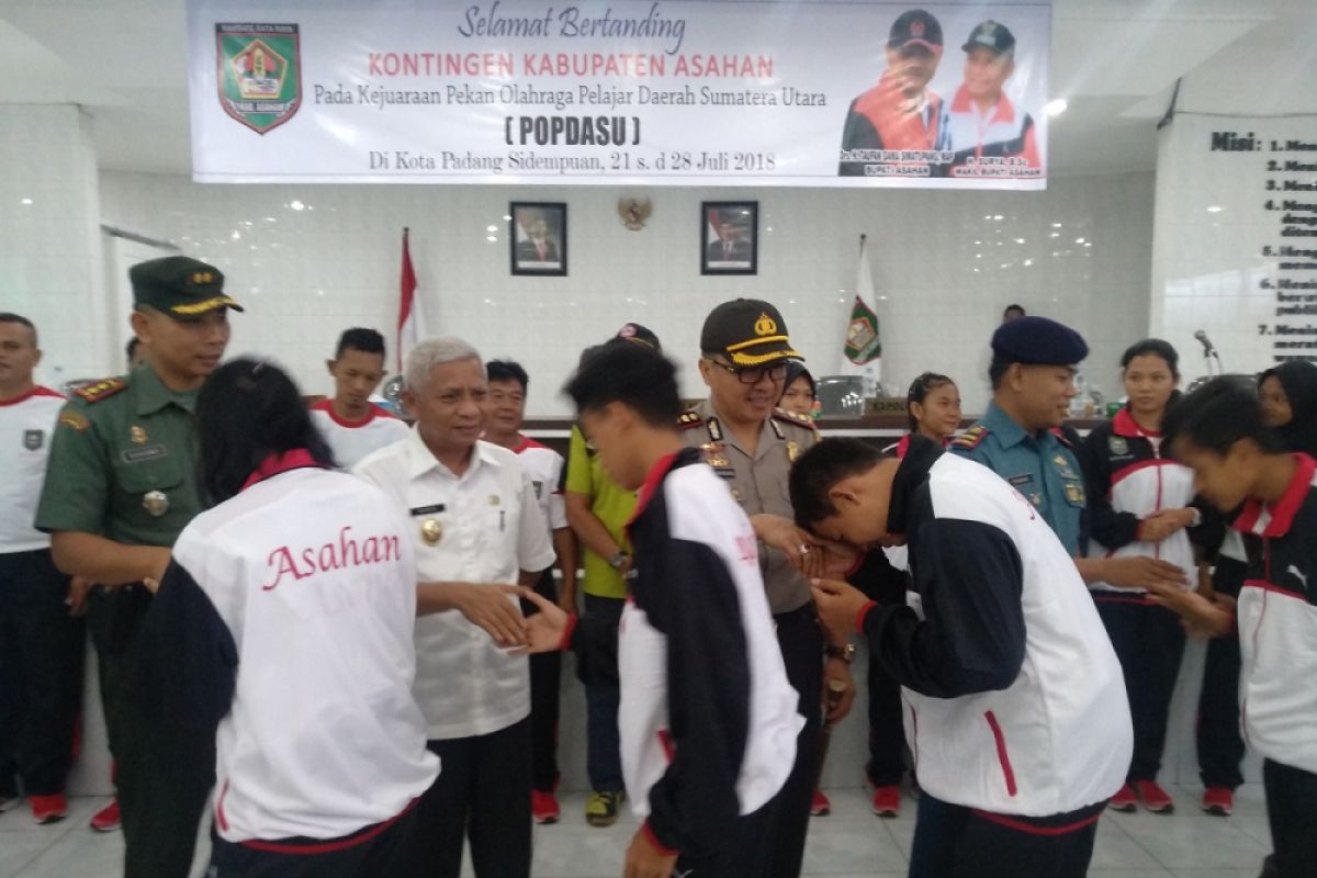 Wakil Bupati Asahan lepas kontigen Popdasu