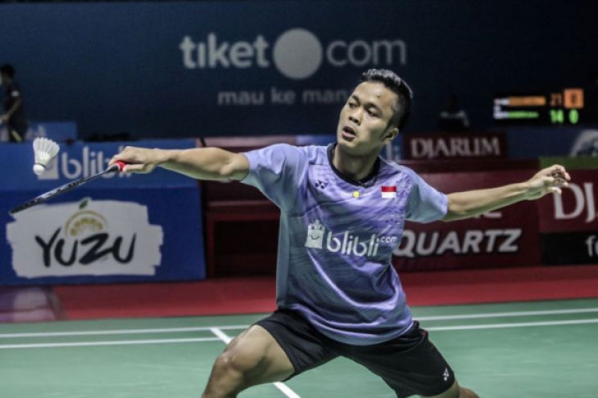 Ginting tantang unggulan teratas di perempat final Jepang Terbuka