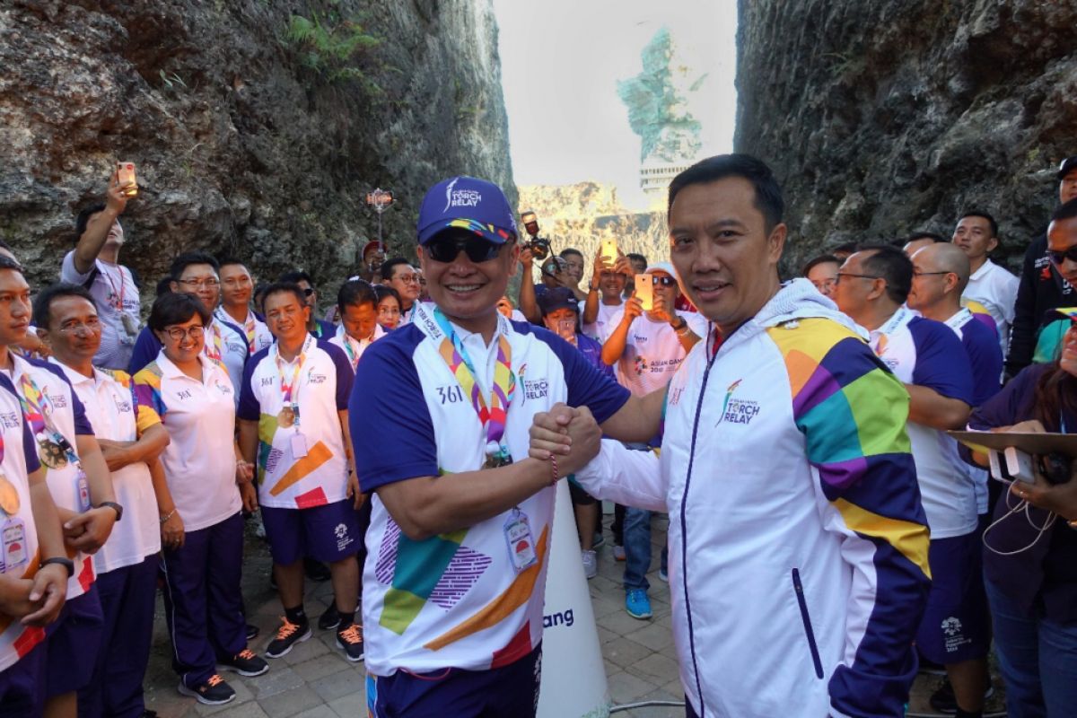 Telkom sambut obor Asian Games di Bali