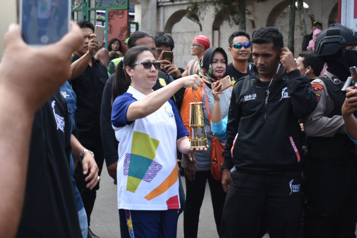 Obor Asian Games tiba di Blitar