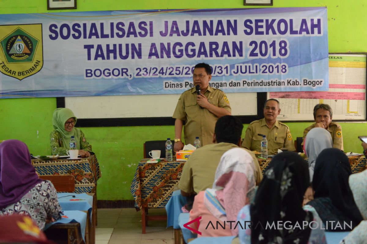 Disperindag Bogor melakukan sosialisasi jajanan sehat