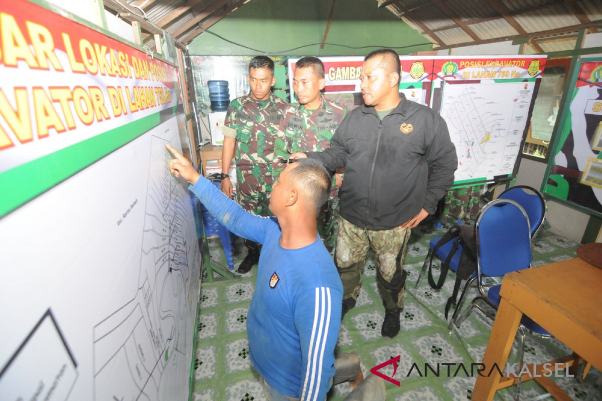 Penyiapan posko utama pembukaan lahan di Jejangkit sudah 60 persen