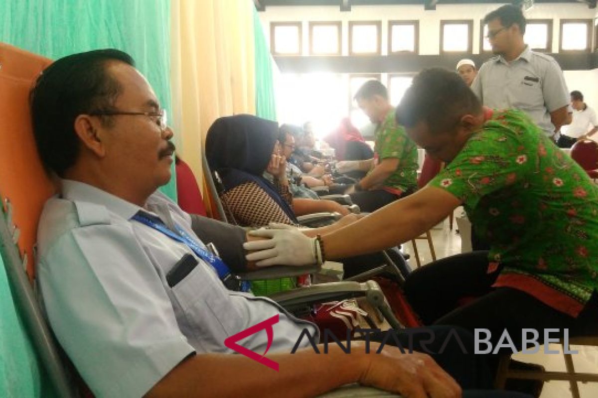 510 karyawan PT Timah donor darah bantu PMI