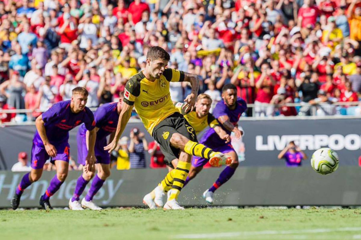 Pulisic sumbang dua gol saat Dortmund kalahkan Liverpool