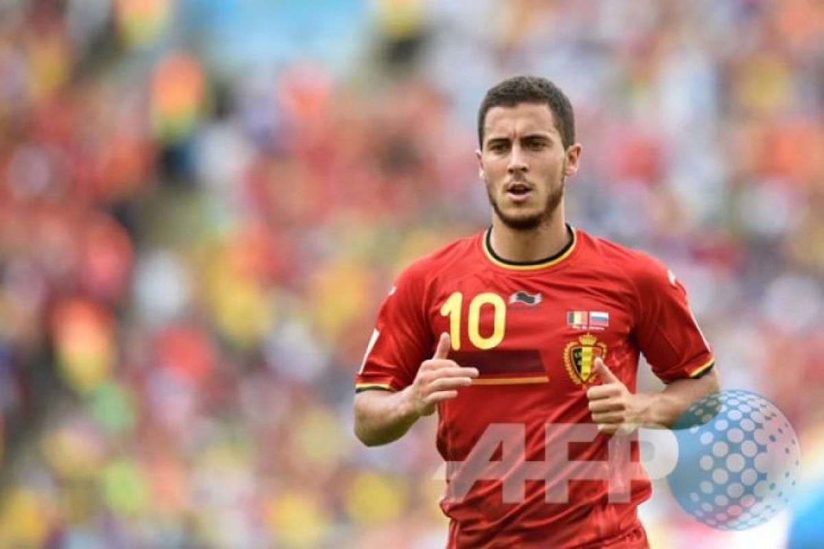 Dua gol Hazard bawa Belgia amankan kemenangan 3-1 atas Rusia