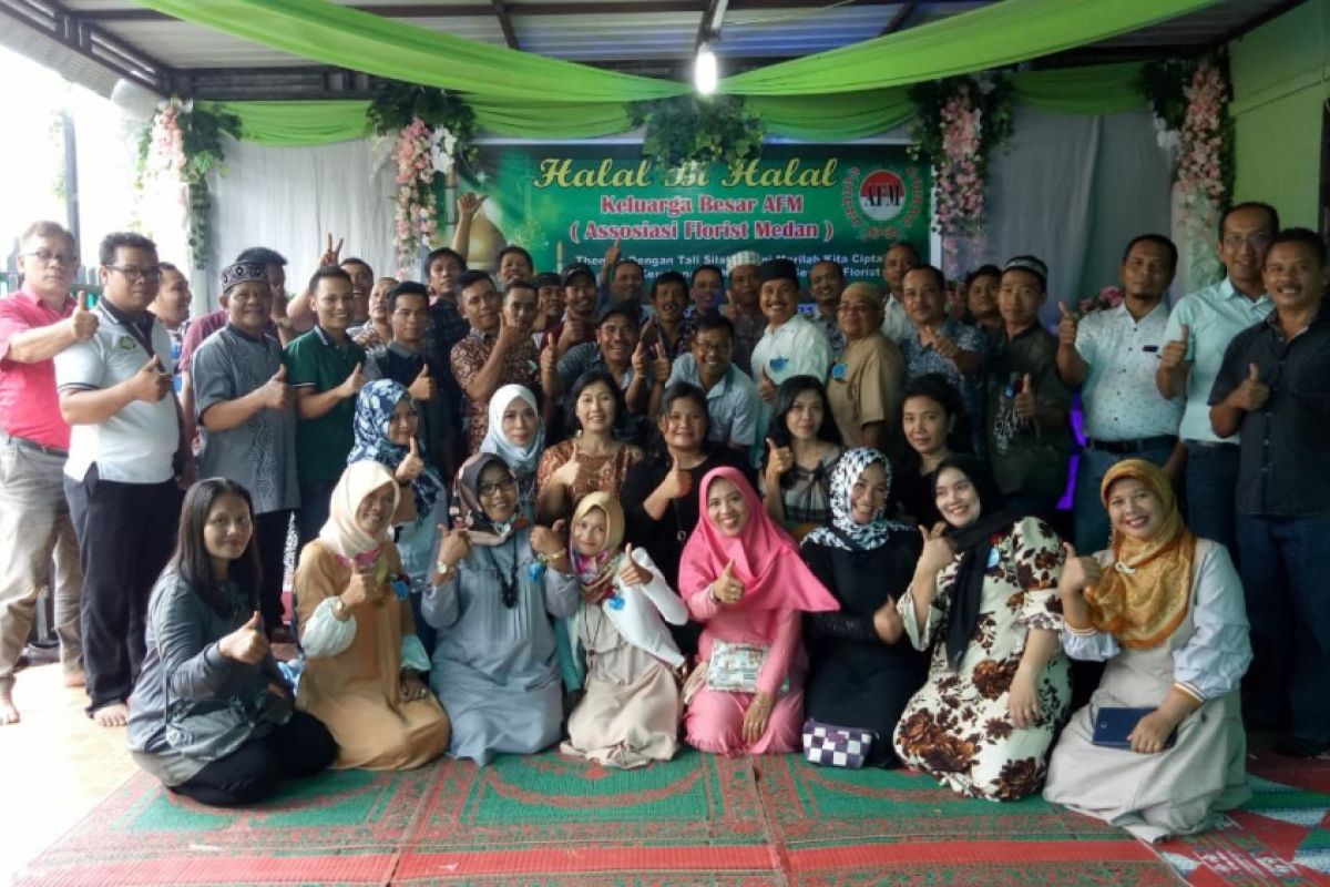 Asosiasi Florist Medan Gelar Halal bi Halal