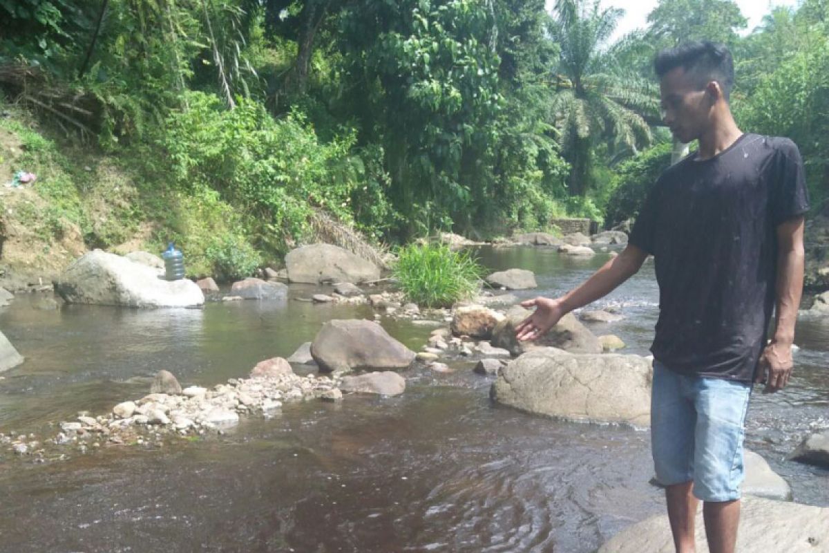 Puluhan warga Pasaman Barat menderita penyakit kulit setelah mandi di sungai tercemar limbah pabrik sawit