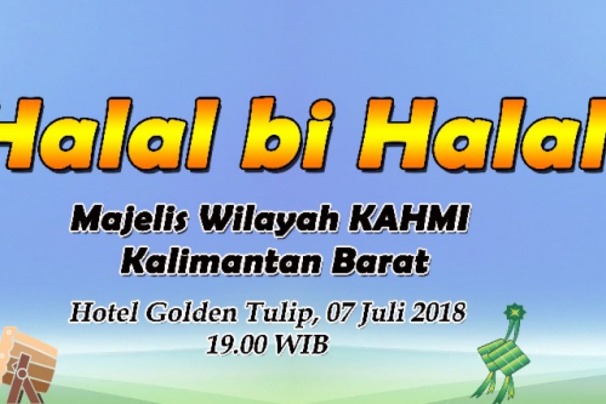 KAHMI Kalbar gelar halalbihalal