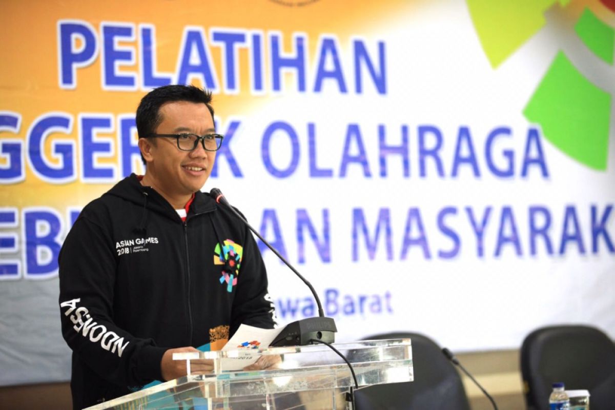 Menpora promosikan Asian Games lewat pelatihan senam