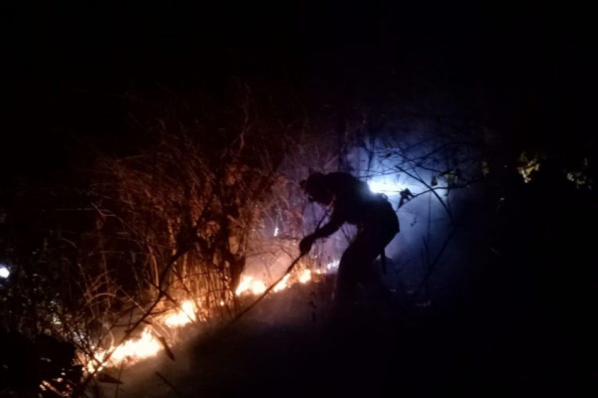 Taman Nasional Tambora terbakar