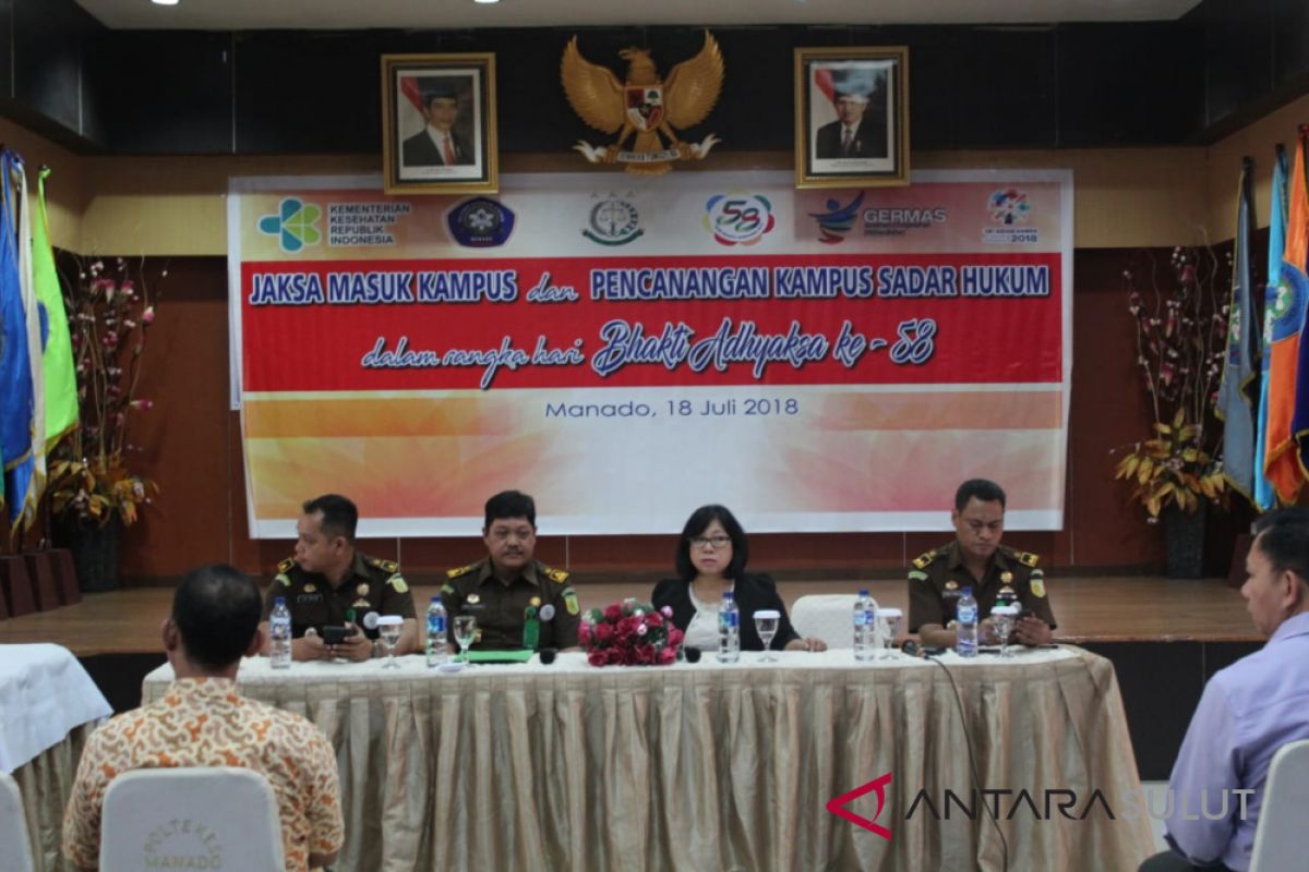 Kejaksaan canangkan Poltekes Manado Kampus Sadar  Hukum