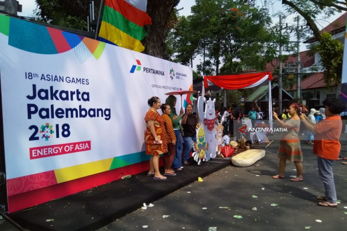 Sampai di Malang, Obor Asian Games Disambut Pentas Budaya (Video)