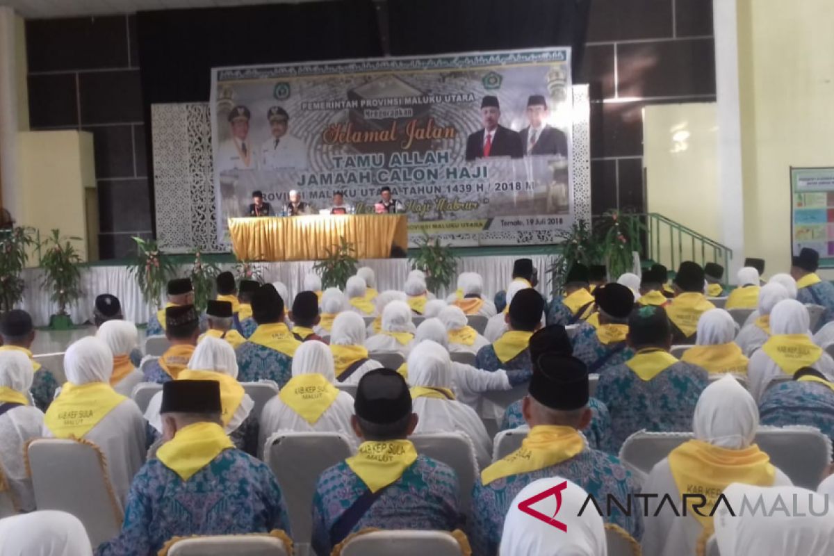 JCH Malut kloter 7 berangkat ke embarkasi Makassar