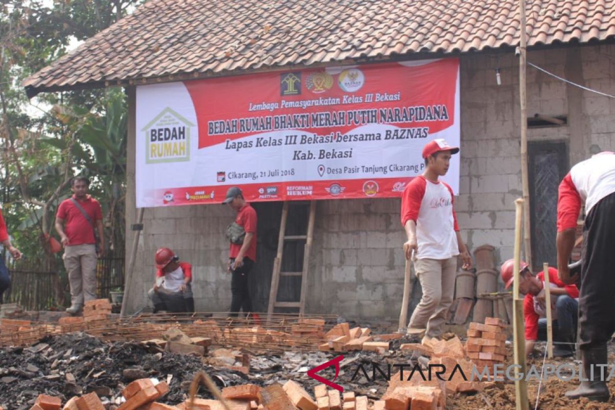 Lapas Bekasi bedah rumah warga Cikarang