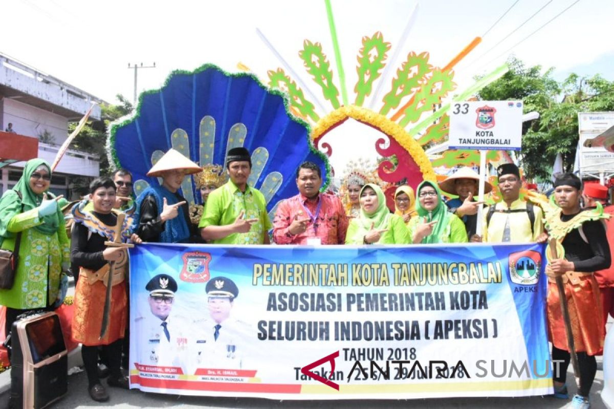 Pawai budaya Tanjungbalai semarakkan rakernas Apeksi