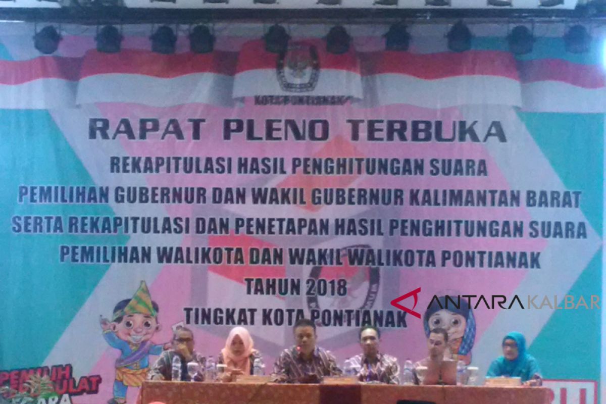 KPU Pontianak gelar rekapitulasi surat suara Pilkada serentak