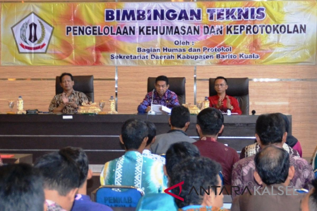 Pemkab gelar Bimtek pengelolaah kehumasan dan keprotokolan