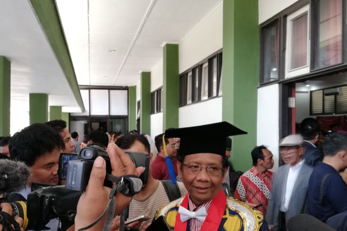 Mahfud tegaskan tak pernah bahas pilpres dengan Jokowi