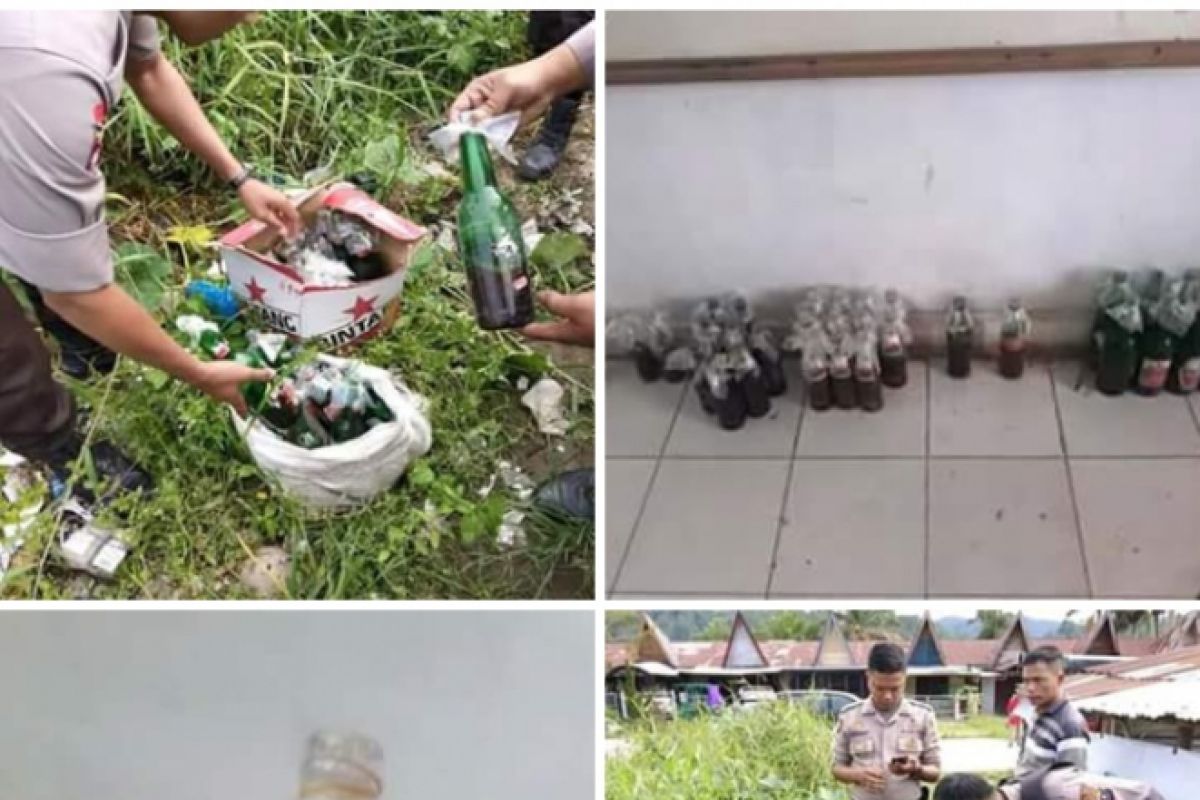 Polisi temukan botol berisi bensin diduga bom molotov