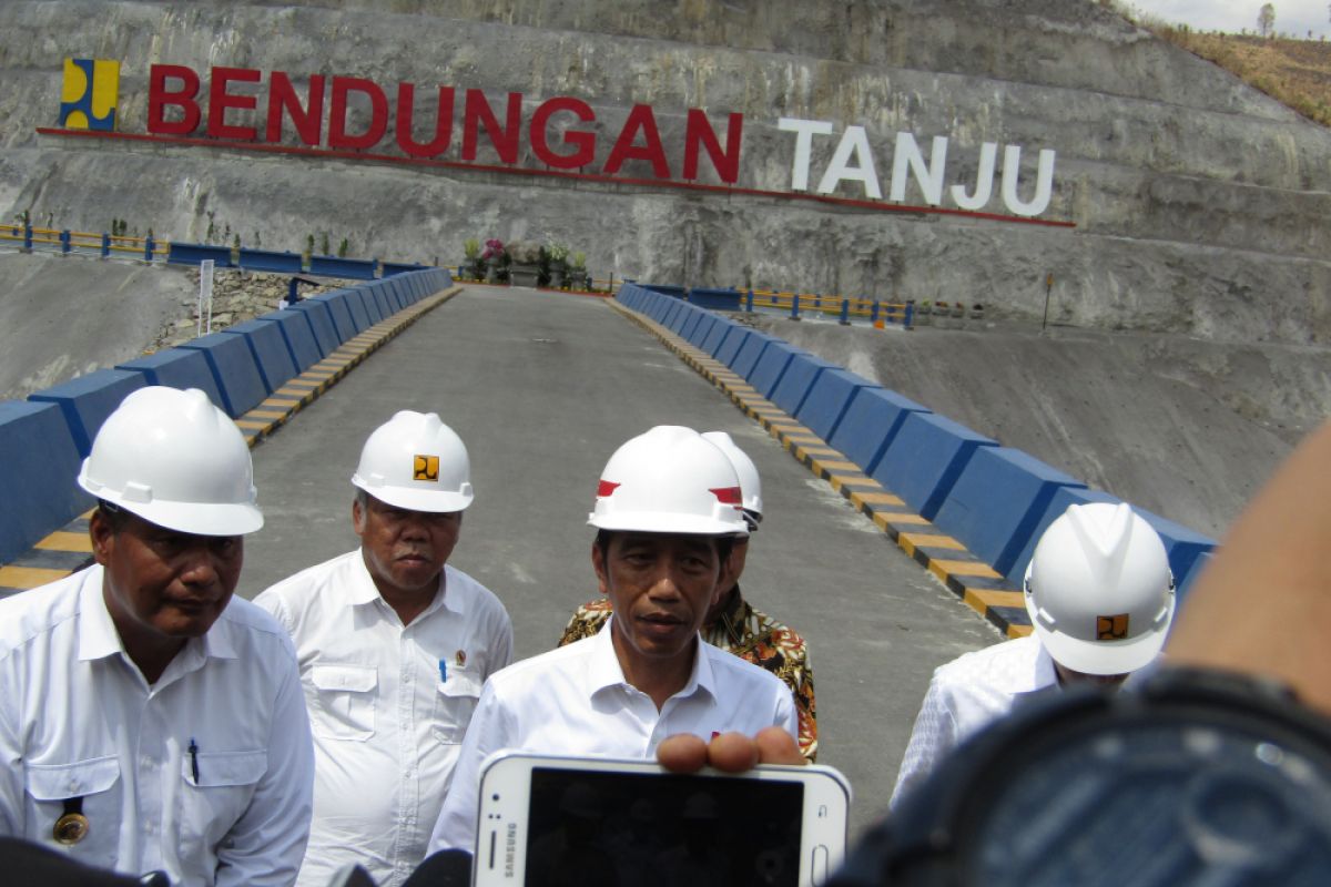 President inaugurates Tanju Dam in West Nusa Tenggara