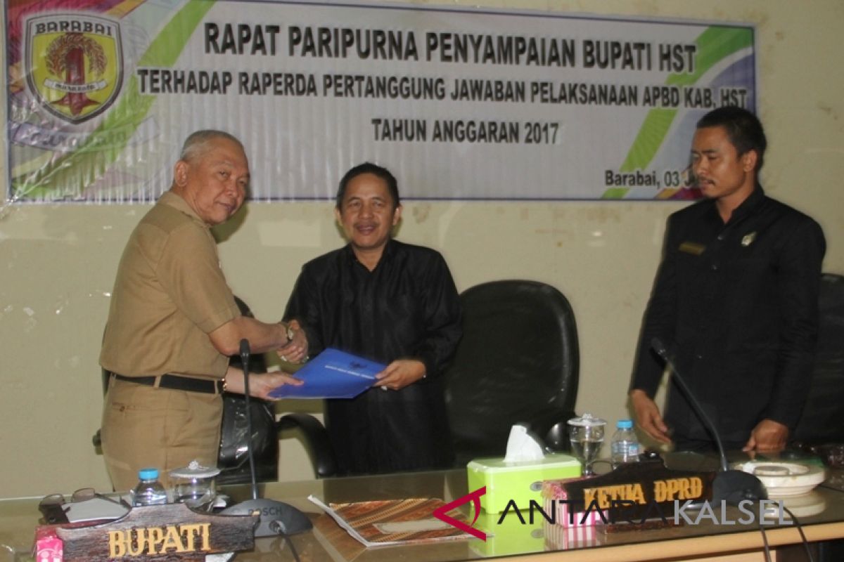 Pelaksanaan APBD HST 2017 defisit Rp50,81 Miliar