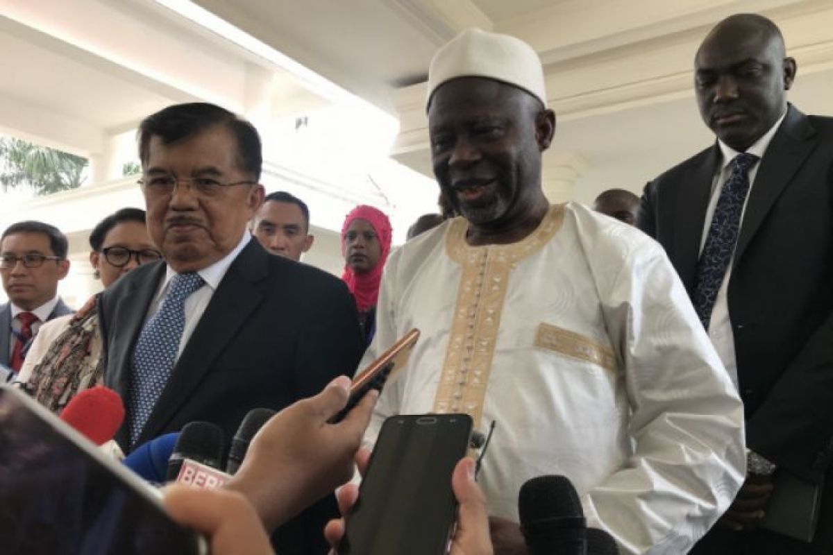 Sambut Wapres Gambia, Wapres bahas KTT OKI 2019