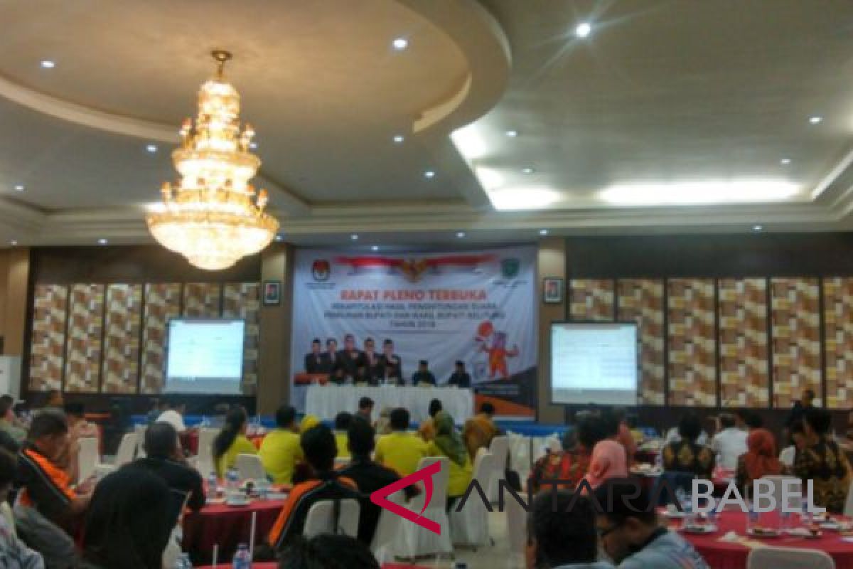 KPU Belitung: Sahani-Isyak memperoleh suara terbanyak