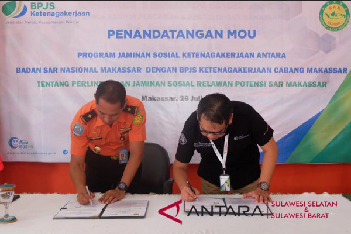 Basarnas dan BPJS Ketenakerjaan Makassar galang kerjasama