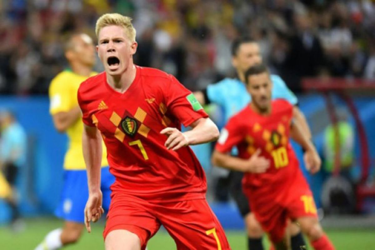 Belgia singkirkan Brasil 2-1 di perempat final Piala Dunia