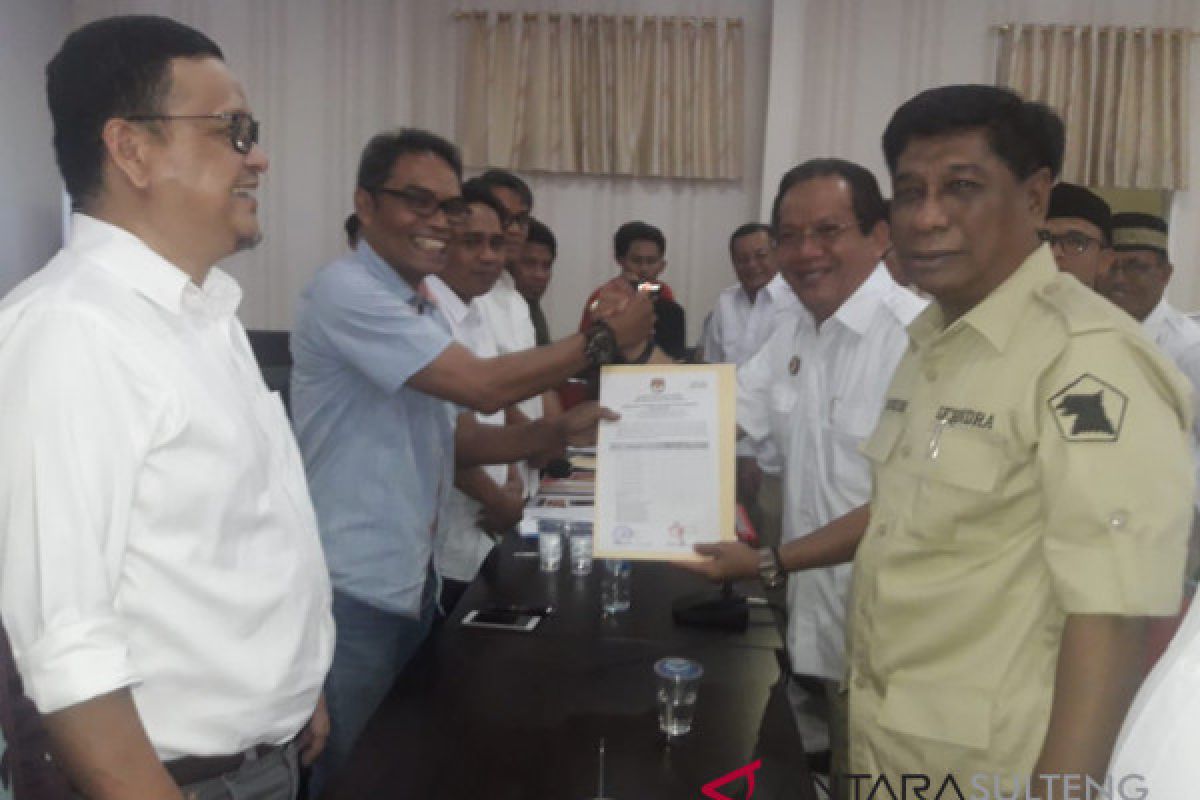 Gerindra daftarkan 45 bacaleg DPRD tingkat Provinsi Sulteng