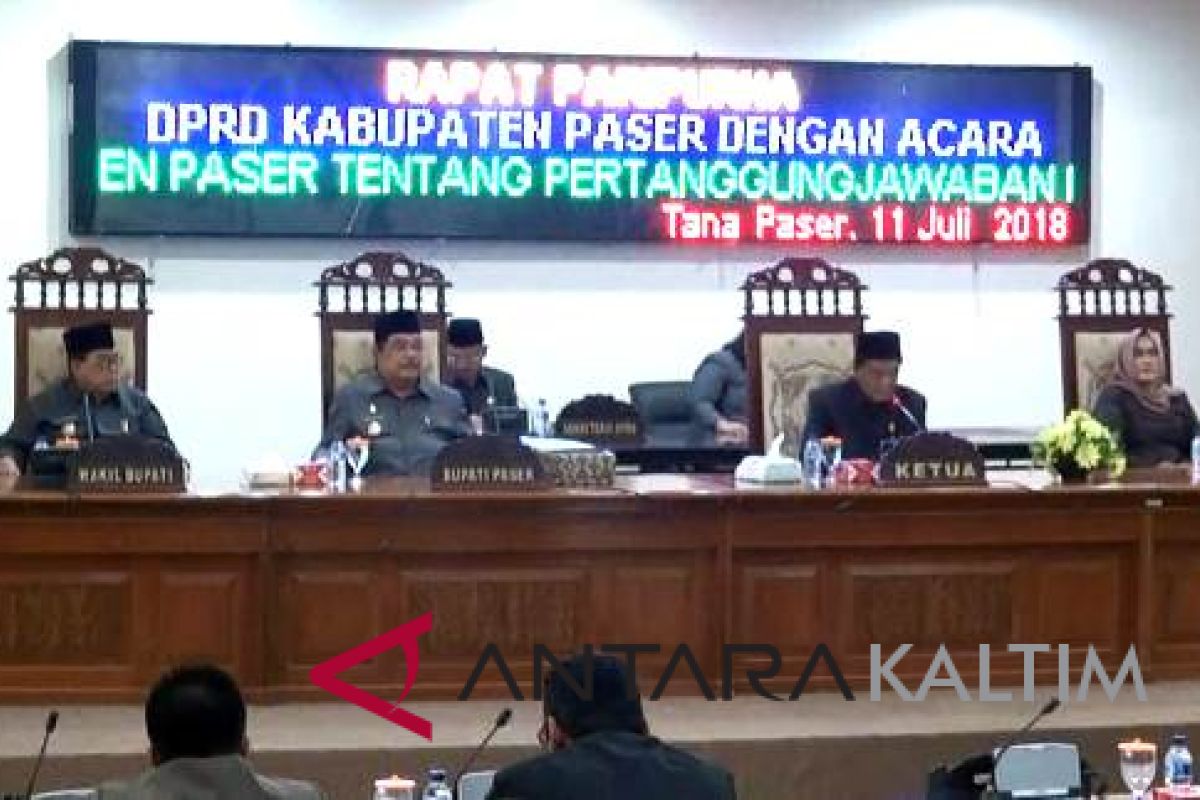 DPRD Paser rancang Perda pertanggungjawaban keuangan