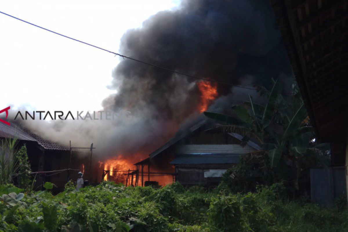 Tujuh rumah di Buntok ludes terbakar