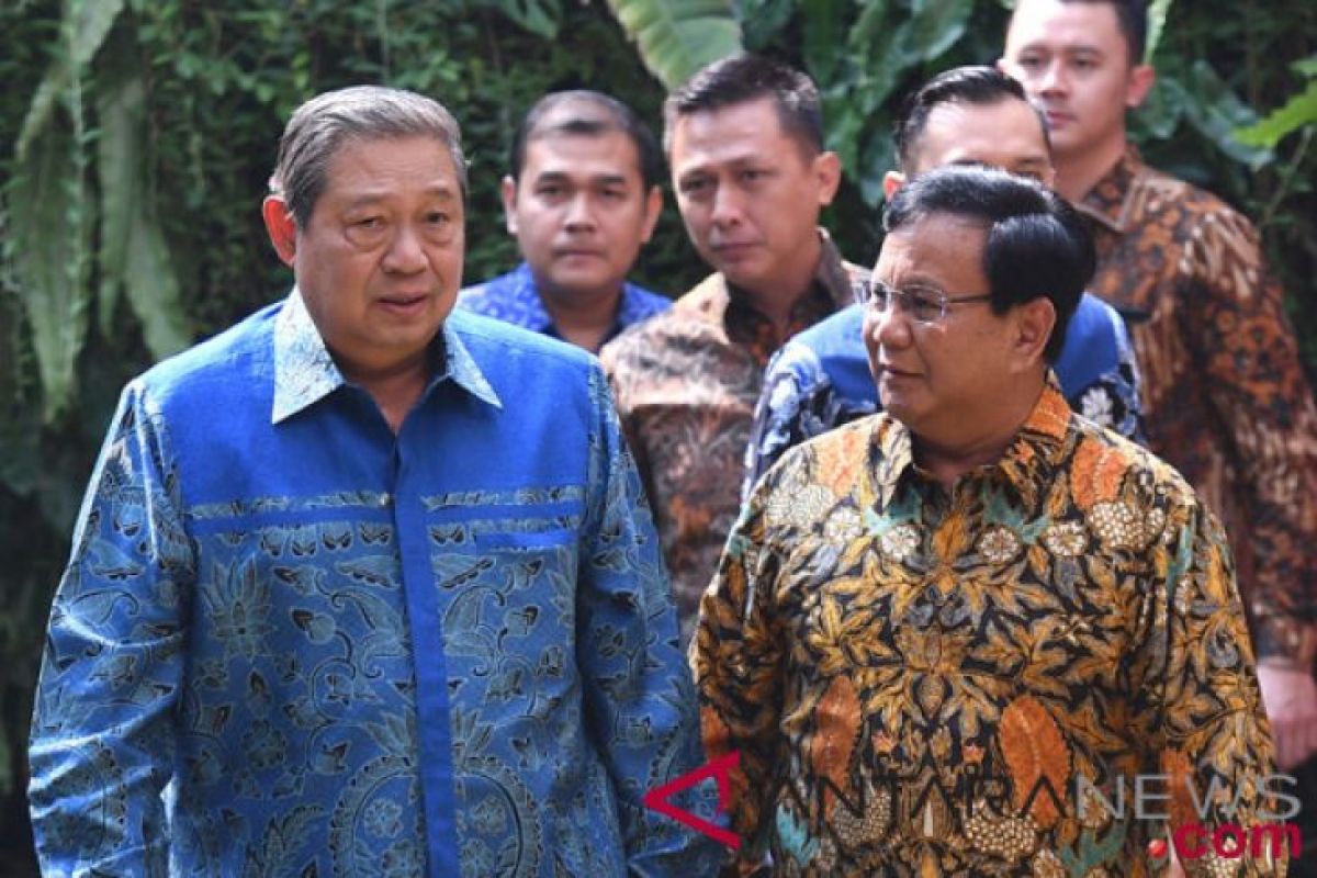Prabowo tegaskan SBY tidak menuntut posisi cawapres