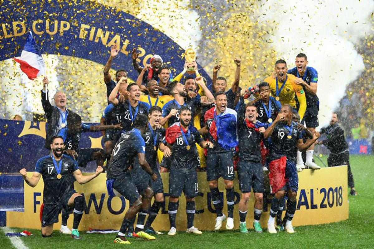Prancis juarai Piala Dunia untuk kedua kali