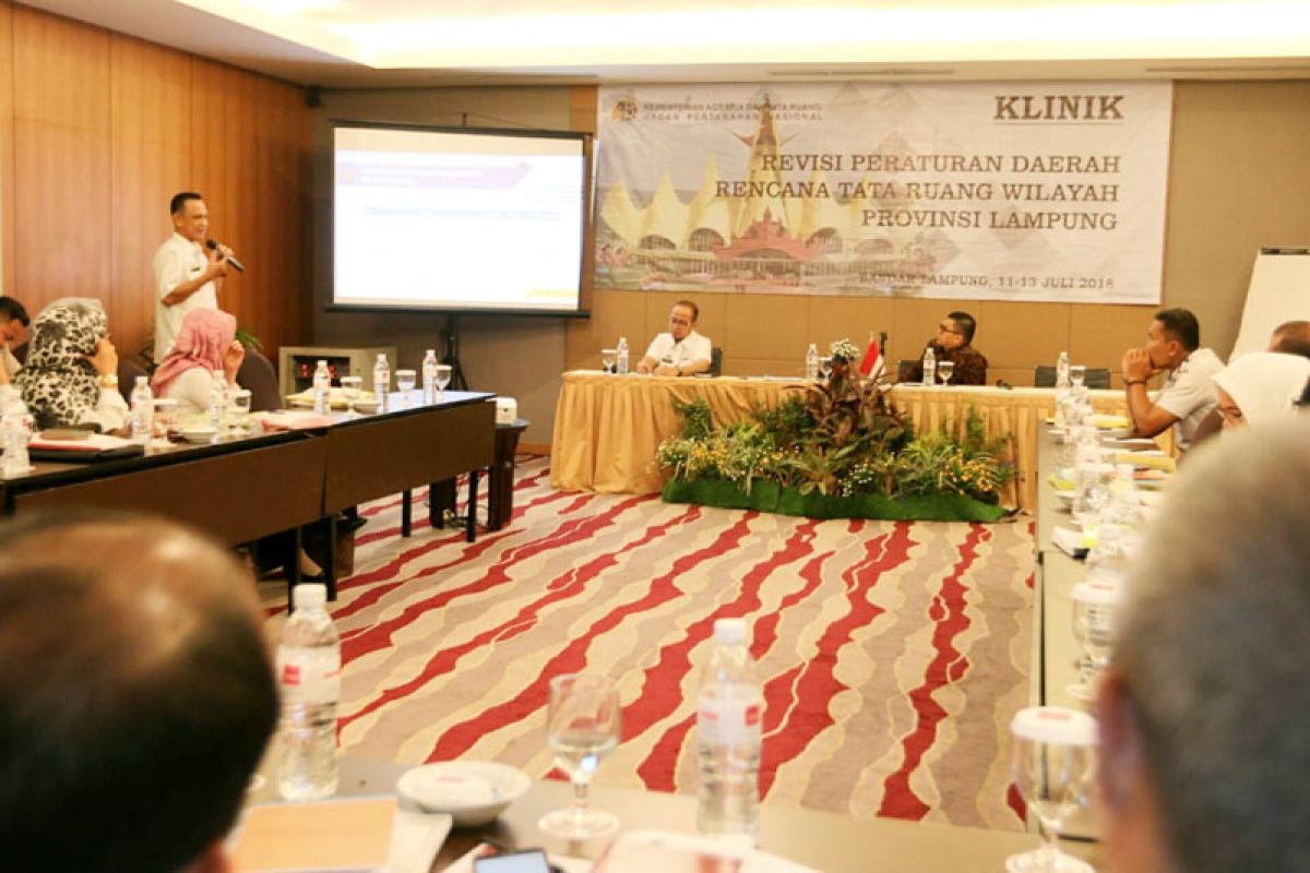 Pemprov Lampung Menunggu Persetujuan Revisi RTRW Kementerian ATR