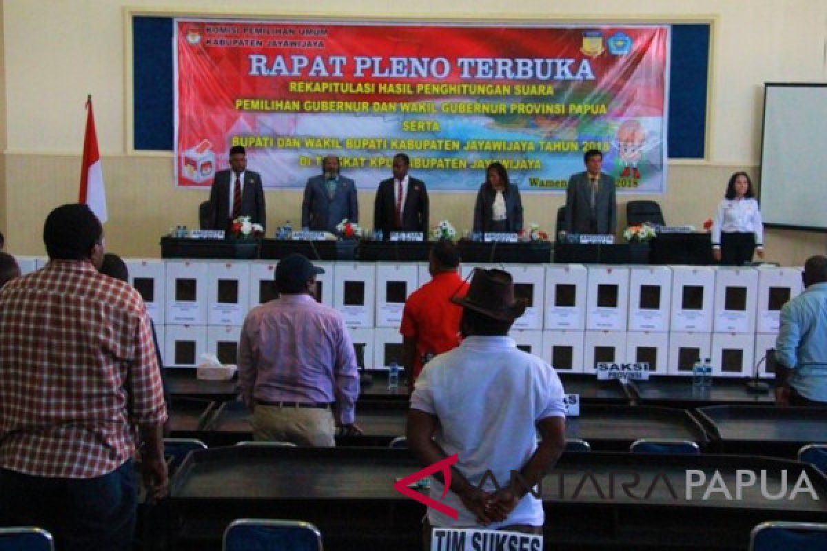 Rapat pleno rekapitulasi suara Pilgub Papua kembali ditunda