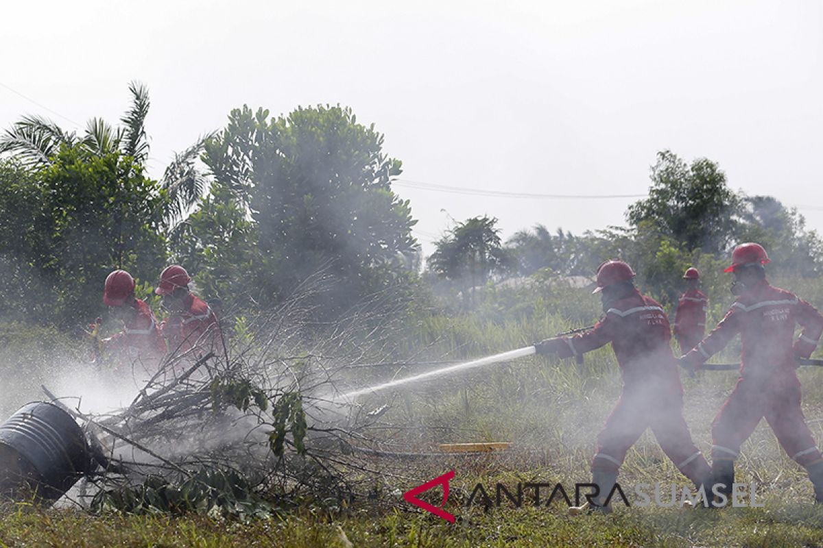 Kebakaran lahan di Ogan Ilir hanguskan lahan seluas dua hektare