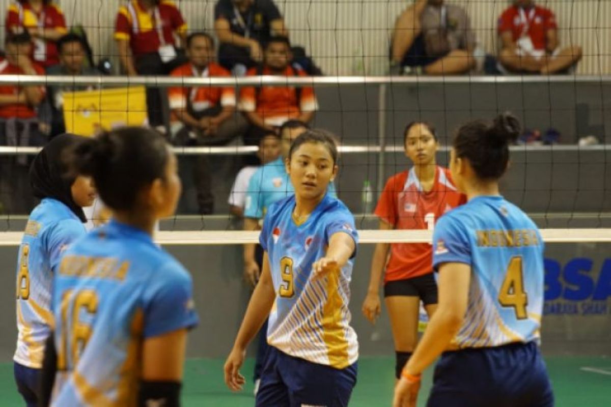 Tim voli putri Indonesia maju ke semifinal ASG setelah libas Malaysia