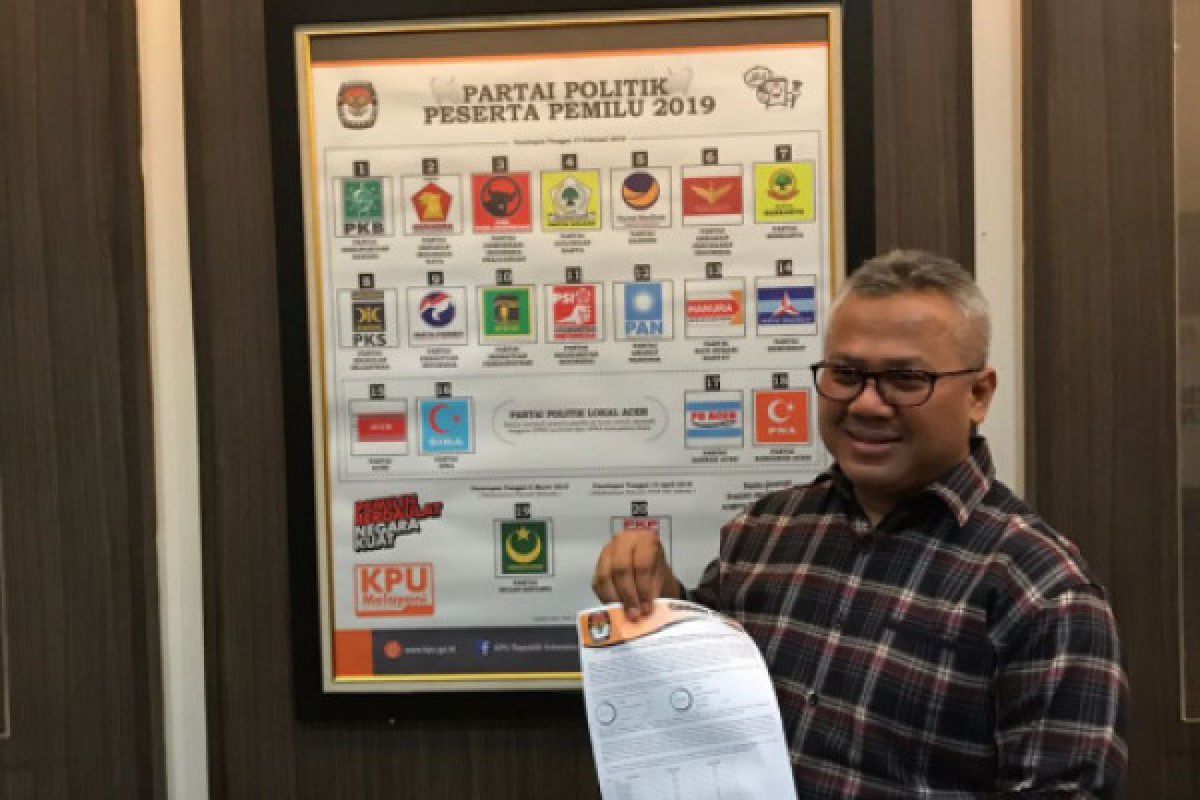 KPU terima laporan rekapitulasi perolehan suara enam provinsi