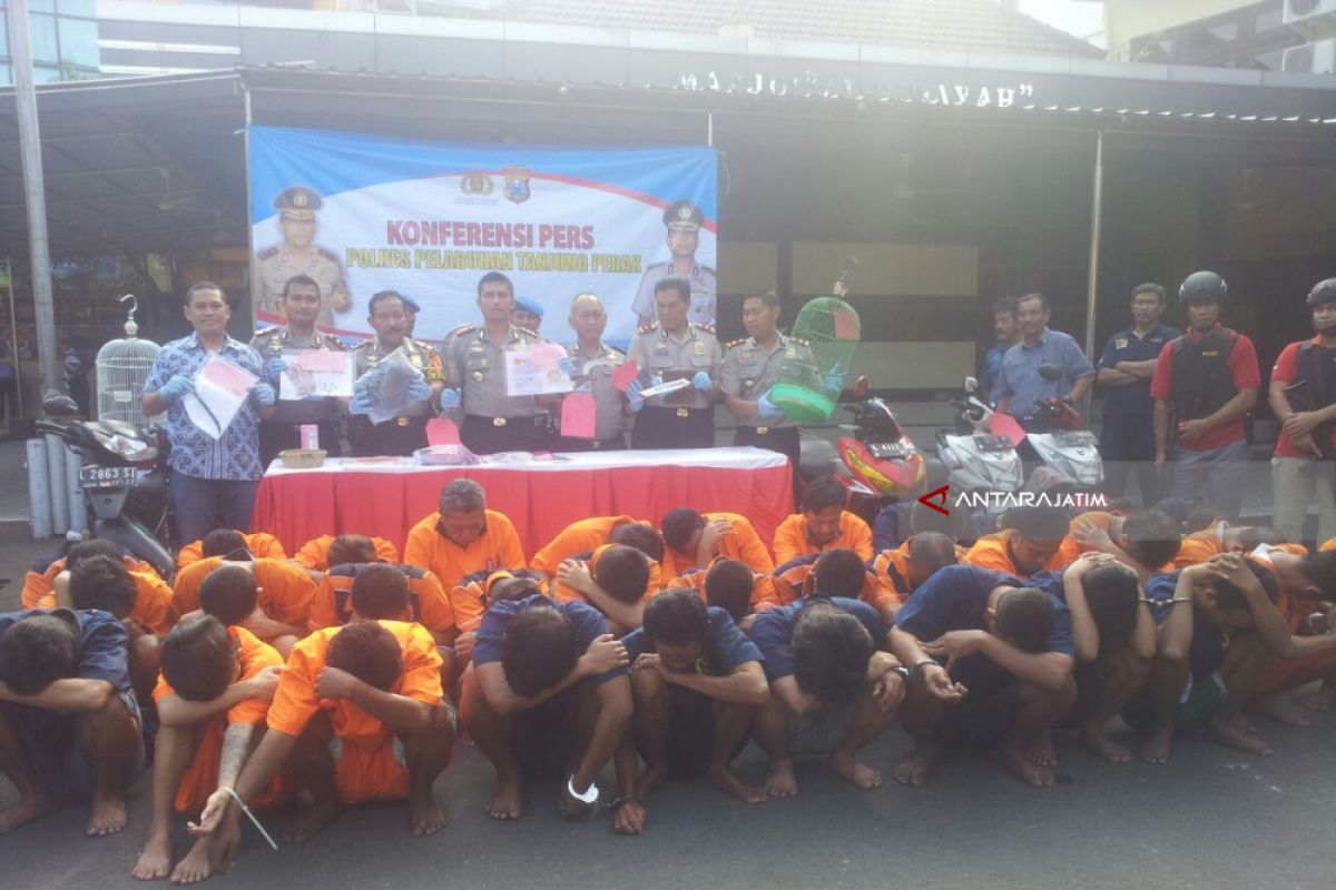 Polisi Bekuk 36 Penjahat di Tanjung Perak
