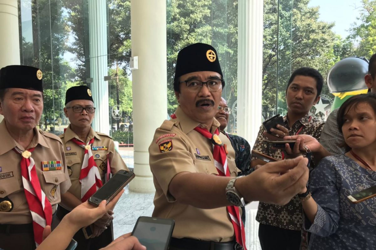 Adhyaksa lapor Wapres soal pembekuan anggaran Pramuka