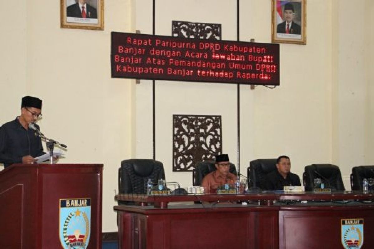 Wakil Bupati tanggapi pemandangan umum