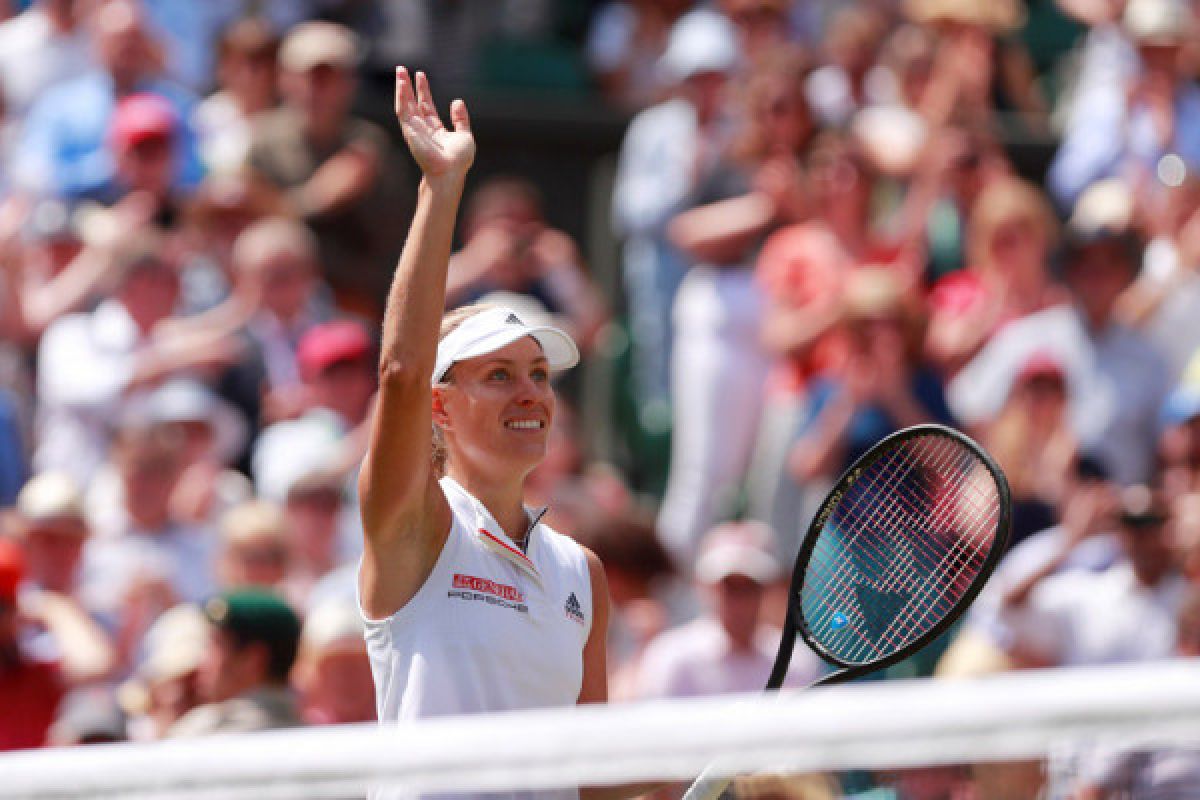 Kerber tundukkan Williams untuk gelar Wimbledon