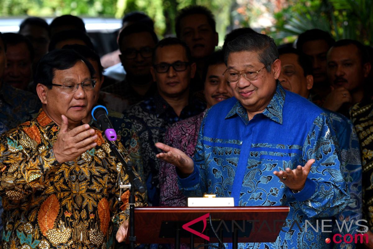 SBY asks to be a Prabowo-Sandiaga campaigner