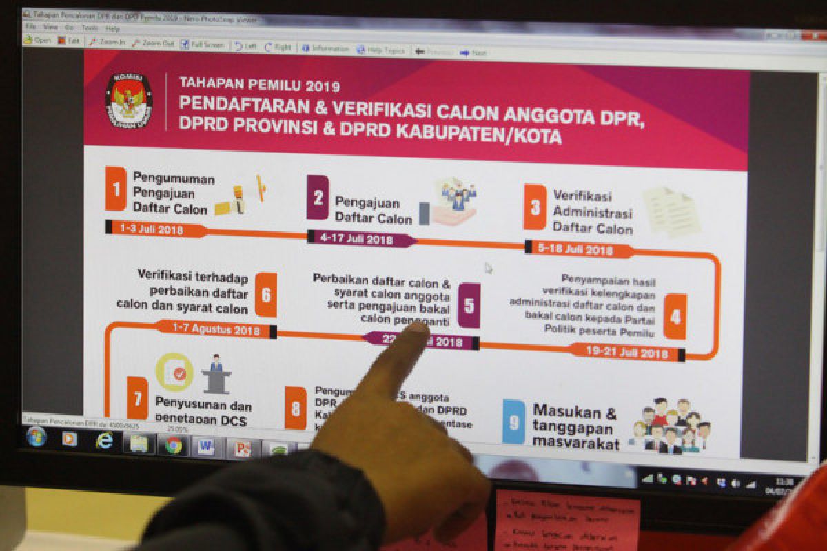 KPU Surabaya baru terima pendaftara caleg lima parpol