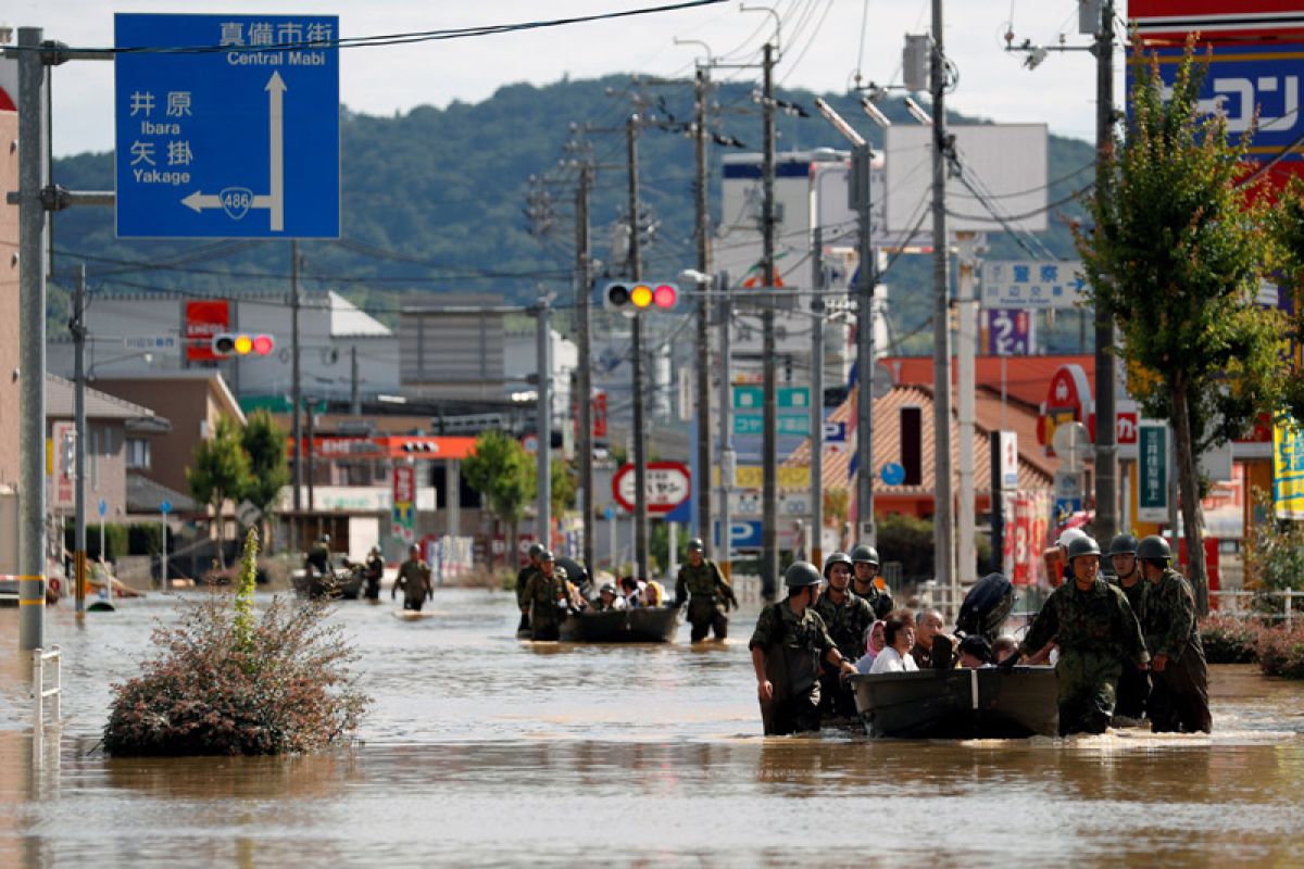 Korban tewas akibat bencana hujan hebat di Jepang jadi 199 orang